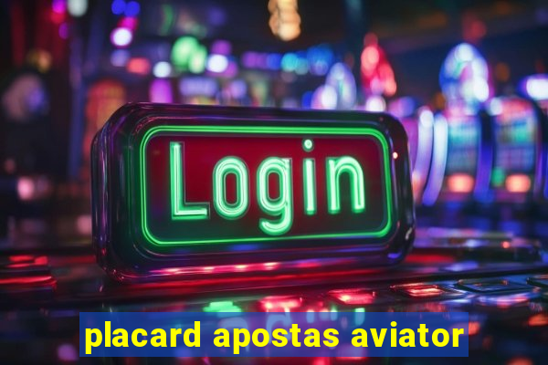 placard apostas aviator