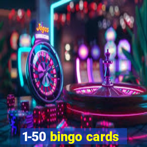 1-50 bingo cards