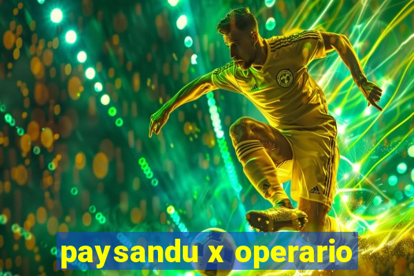 paysandu x operario