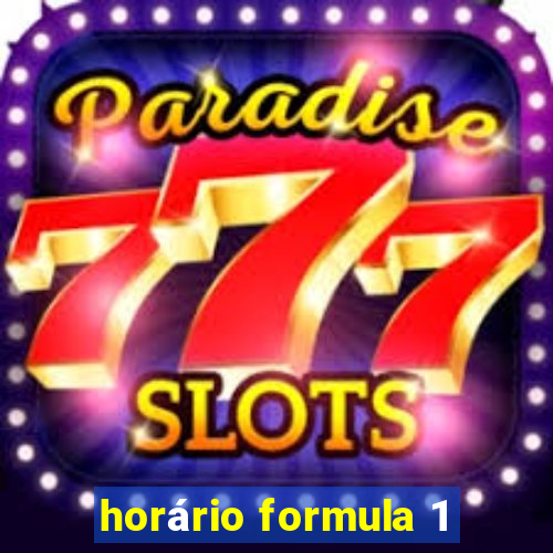 horário formula 1