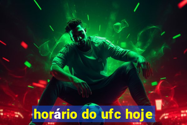 horário do ufc hoje