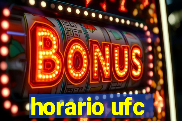 horario ufc