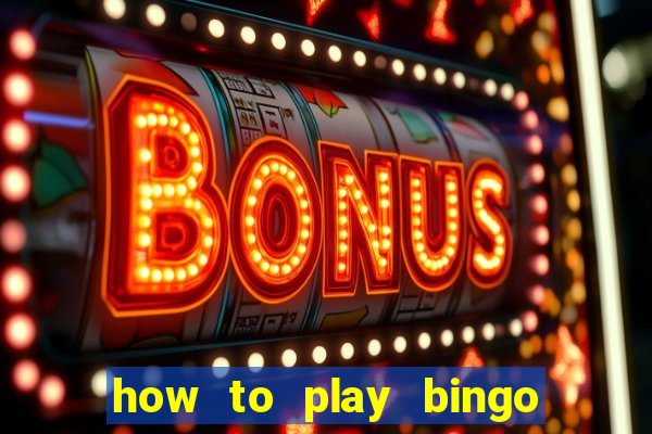 how to play bingo for money