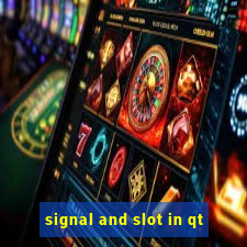 signal and slot in qt