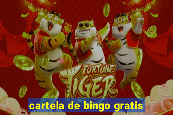 cartela de bingo gratis