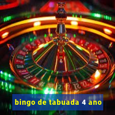 bingo de tabuada 4 ano