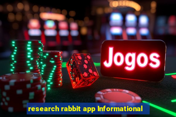 research rabbit app Informational