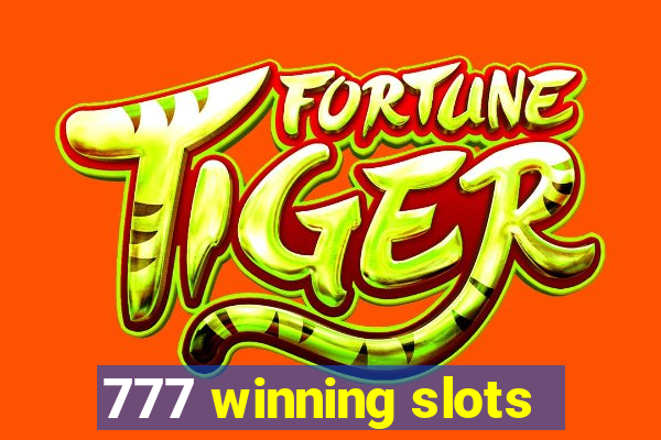 777 winning slots