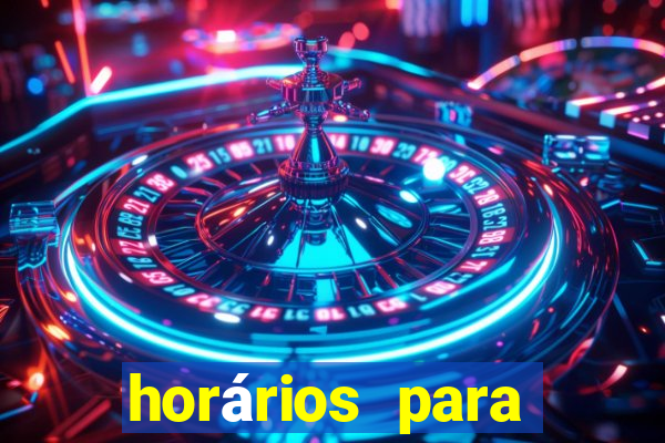 horários para jogar fortune tiger