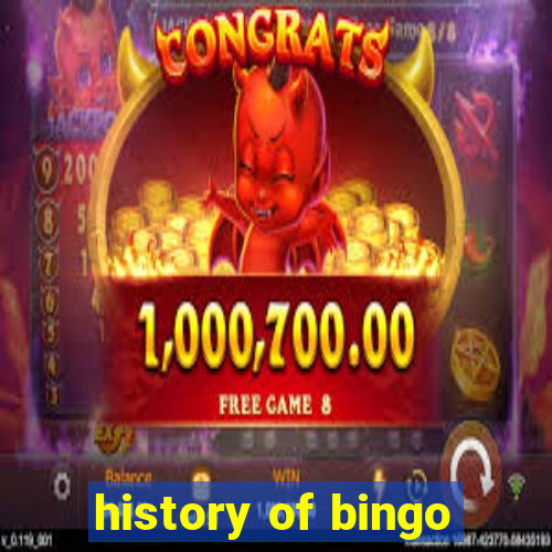 history of bingo