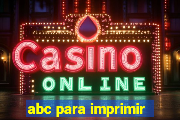 abc para imprimir