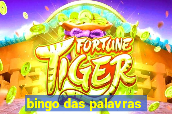 bingo das palavras