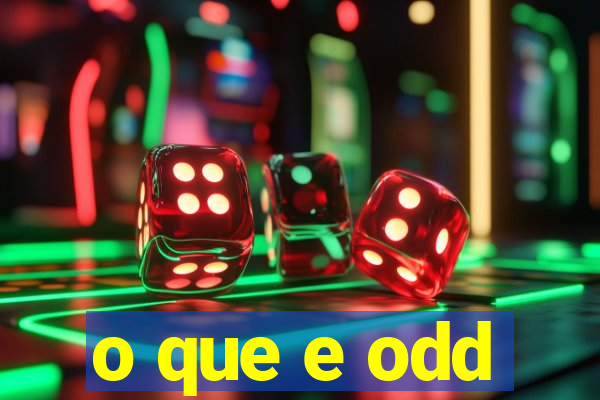 o que e odd