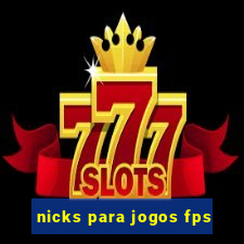 nicks para jogos fps