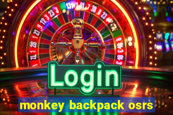 monkey backpack osrs