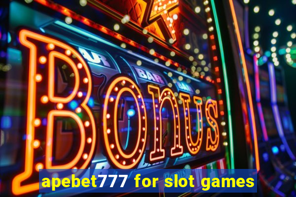 apebet777 for slot games