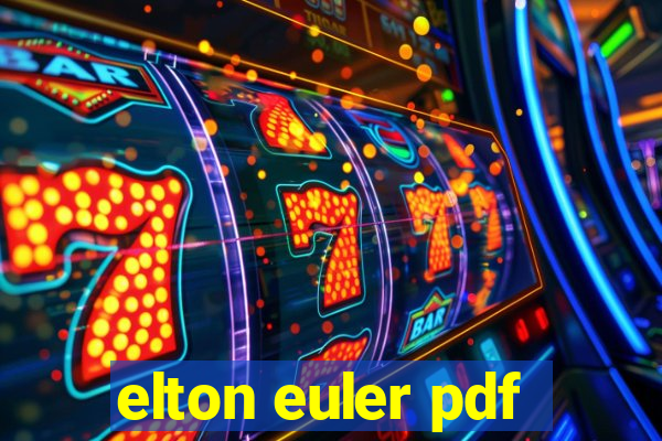 elton euler pdf