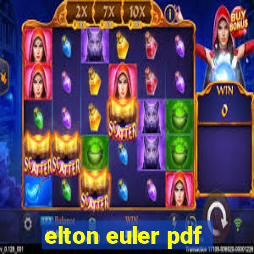 elton euler pdf