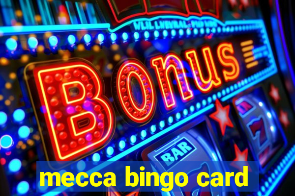 mecca bingo card