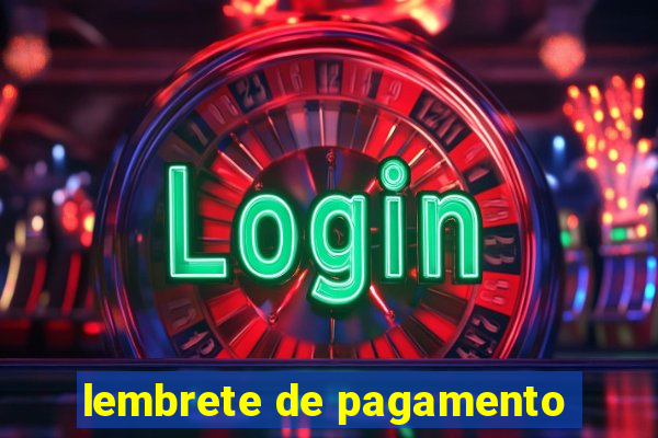 lembrete de pagamento