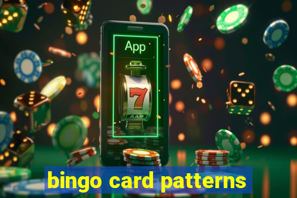 bingo card patterns