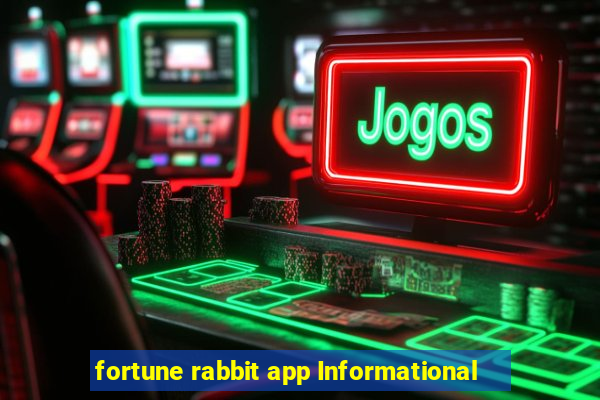 fortune rabbit app Informational