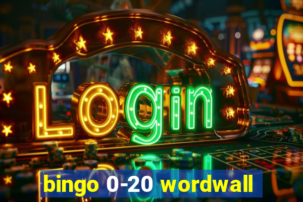 bingo 0-20 wordwall