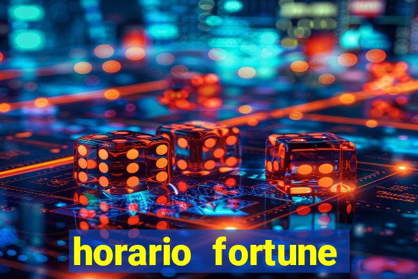 horario fortune tiger hoje