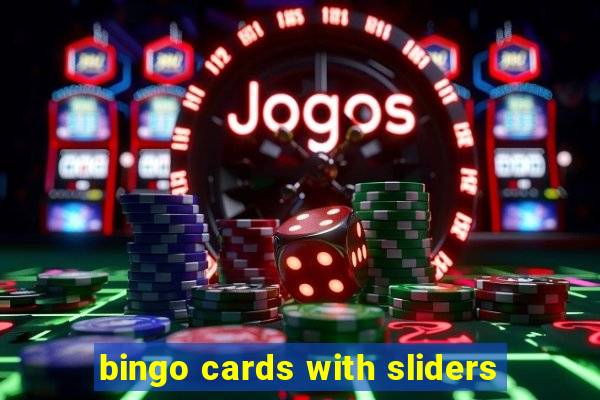 bingo cards with sliders