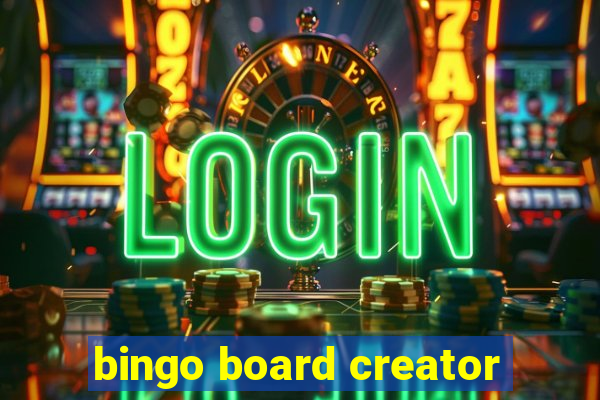 bingo board creator