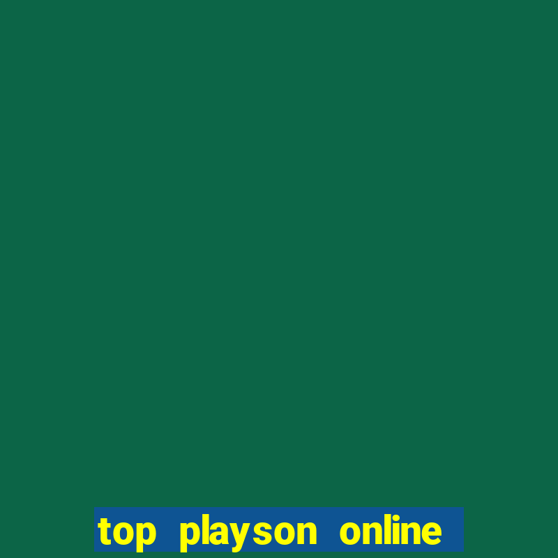 top playson online slot sites