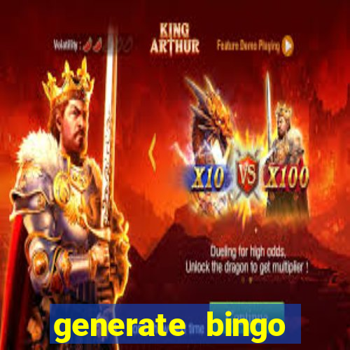 generate bingo cards with pictures