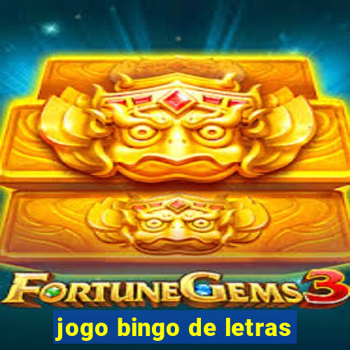 jogo bingo de letras