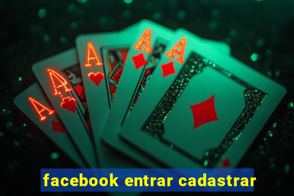 facebook entrar cadastrar