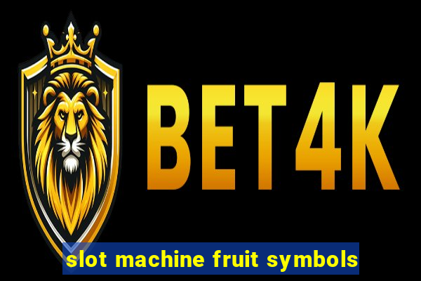 slot machine fruit symbols