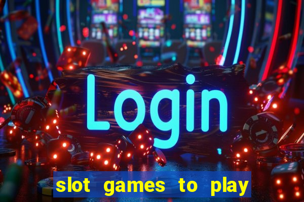 slot games to play for free