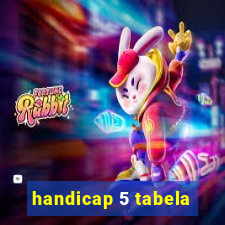 handicap 5 tabela