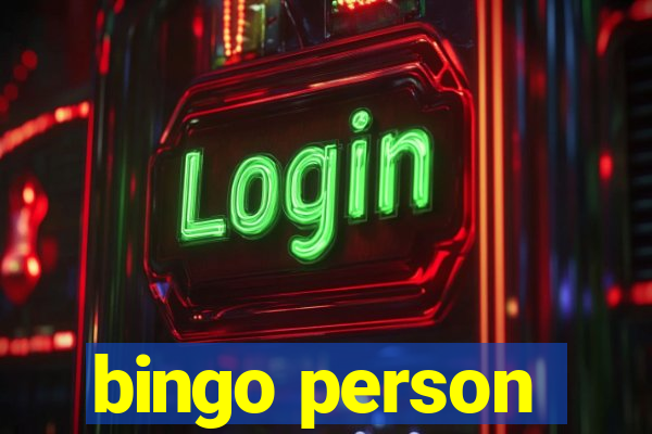 bingo person