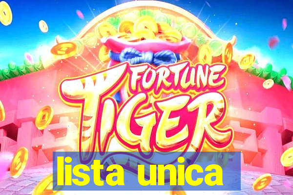 lista unica