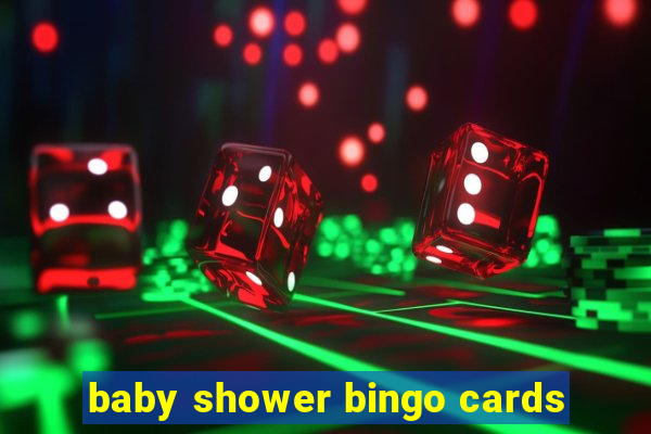 baby shower bingo cards