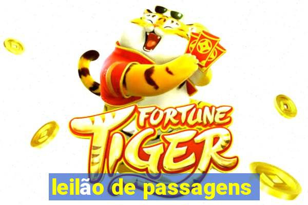 leilão de passagens