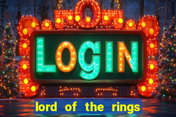 lord of the rings slot machine