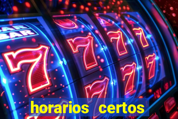 horarios certos para jogar fortune tiger