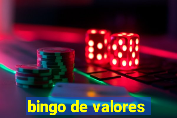 bingo de valores