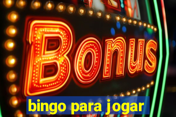 bingo para jogar