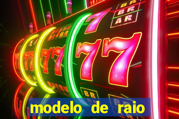 modelo de raio para imprimir