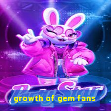 growth of gem fans