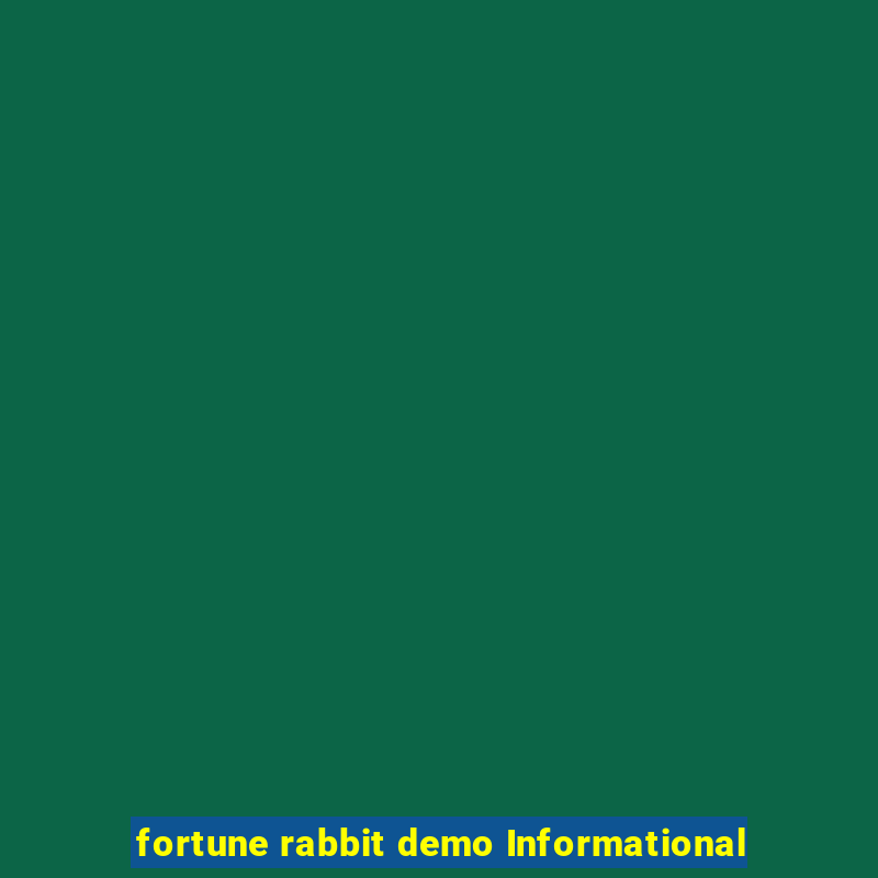 fortune rabbit demo Informational