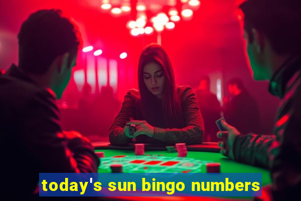 today's sun bingo numbers