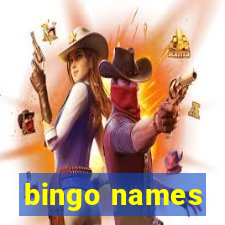 bingo names